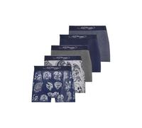 Ed Hardy Mens Lonty Five Pack Boxers Grey Marl/Navy/Charcoal L