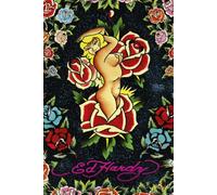 Ed Hardy Rose Pin Up Girl Tattoo - POSTER