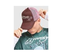 Ed Hardy Rose Trucker Cap - Brown One Size