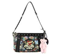 ED HARDY Signature Tattoo Print Adjustable Satchel Crossbody Handbag