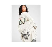 Ed Hardy Skull Boyfriend Full Zip Hoodie - White - Womens XS