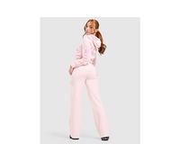 Ed Hardy Thorns Diamante Velour Joggers - Pink - Womens S