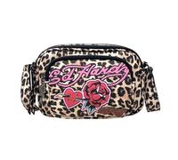 ED HARDY Women's Camera Crossbody Bag, Cheetah, One Size