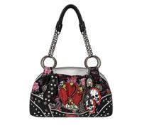 ED HARDY Women's Cleo Love Skull Satchel Shoulder Handbag