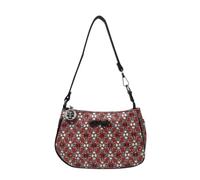 ED HARDY Women's Wristlet with Versatile Strap, Red/Black/White, One Size