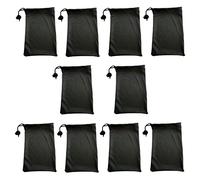 Ed Hicks 10* Soft Microfiber Glasses Storage Pouch - 10 x 17cm - Sunglasses Drawstring Bag - Black