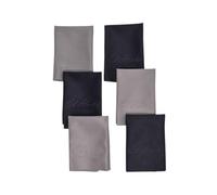 Ed Hicks 6 Premium Microfiber Large Cleaning Cloths for Cleaner Lens, Eyeglasses, Screens, Tablets, Glasses, 7 x 7 (18 x 18 cm) - Reusable - Double Sided - UK Seller