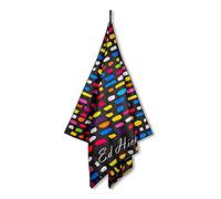 Ed Hicks Extra Large Microfibre Beach Towel- Men and Women- XXL 200 x 90cm - Holiday, Swimming and Travel Towel- 100 Wash Guarantee- Sand Free, Lightweight, Compact, Quick Dry- Rainbow- Storage Pouch