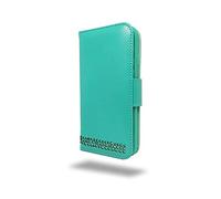 Ed Hicks Samsung Galaxy S20 FE 2020/2022 Wallet Phone Case - Samsung S20 FE 5G Card Holder - Premium Genuine Leather with Vintage Patina - Quad Protection - RFID Blocking - Turquoise Blue