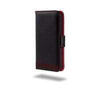 Ed Hicks Samsung Galaxy S20 Wallet Phone Case - Samsung S20 5G Card Holder - Premium Genuine Leather with Vintage Patina - Quad Protection - RFID Blocking - Many Unique Features - Black with Red