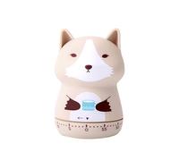 ED-Lumos Kitchen Timer Egg Timer Precise Cooking and Baking Timer Cooking Made Easy Manual Adjustable 60 Minutes Without Battery Animal Beige Snow Wolf Design
