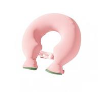 ED-Lumos Neck Hot Water Bag, Adjustable U Shape with Strap, Neck Pain and Shoulder Relief, Lavender Soft Fabric, Includes Removable Cover Pink