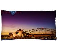 ED Luxury Digital Printed City Themed Cushion Covers New York, London (30cm x 50cm) (Sydney Opera House)
