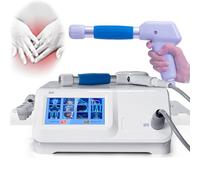 ED Pressure Shockwave Massager, Professional Handheld Deep Tissue Percussion Gun for Muscle Fascia Recovery, Relieve Stiffness & Soreness with 5 Massage Heads for Home Gym Use