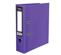 ED Pukka A4 Glossy 2-Ring Lever Arch Files School Work Office 75mm Spine File Organiser (Purple)
