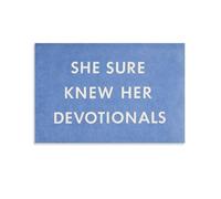 Ed Ruscha She Does Know What She Believes Canvas Printing Famous Paintings, Wall Art Posters, Decorative Hanging Pictures Wall Art Poster Prints Home Decor Picture Canvas Painting Posters 12x18inch(30