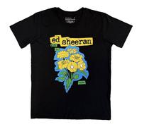 Ed Sheeran Flowers T-Shirt in Black | Size: Medium Ed Sheeran Black M