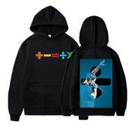 Ed=Sheeran Lined Hoodie - Unisex Oversized Pullover Sweatshirt with Hood for Autumn & Winter Streetwear (B S)
