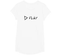 Ed Sheeran Official Amazon Exclusive Play T-Shirt, Girls, White, Large