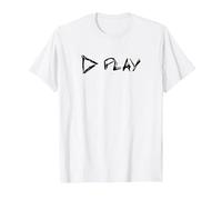 Ed Sheeran Official Amazon Exclusive Play T-Shirt, Men, White, Small