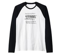 Ed Sheeran Repeating Logo Raglan Baseball Tee