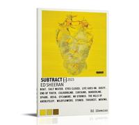 Ed Sheeran SubtractPosters for Bedroom Aesthetic Poster Decorative Painting Canvas Wall Art Living Room Posters Bedroom Painting Wall Art DecorFrame-style20x30inch(50x75cm)
