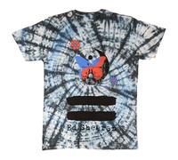 Ed Sheeran Yin and Yang Butterfly Dye Wash T Shirt L White