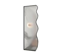 ed Tempered s Walk in Shower Door Modern Translucent Room Divider Panel for Home & Hotel Black 50x120cm