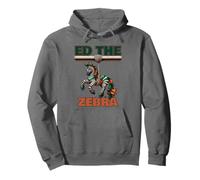 Ed The Zebra Never Forget Ed the Zebra Colorful Zoo Animal Pullover Hoodie