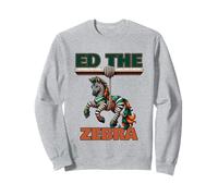 Ed The Zebra Never Forget Ed the Zebra Colorful Zoo Animal Sweatshirt