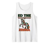 Ed The Zebra Never Forget Ed the Zebra Colorful Zoo Animal Tank Top