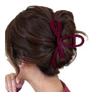 ed Velvet Bow Hair Clips Autumn Winter Women Hair Claw Clip French Elegant Hairpin Girls Accessories Gifts Hair Headwear Korean