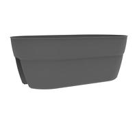 EDA Cavaliere Osaka 19.5 L Garden Box for Balconies and Railings - Anthracite Grey