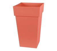 EDA - High Tuscany Square Flower Pot - Volume 62 L - 39 x 39 x H.65 cm - Clay Orange