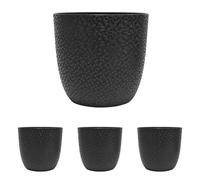 EDA - Opal Pot Cover Diameter 18.5 cm - Black (Pack of 4)