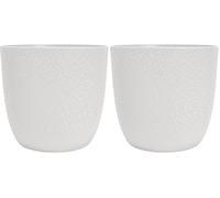 EDA - Opal Pot Cover Diameter 18.5 cm - Ivory White (Pack of 2)