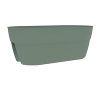 EDA - Osaka Cavalier Planter 19.5 L - Simple and Patented Mounting System - for Balconies and Railings - 56 x 30.1 x H.20.5 cm - Laurel Green