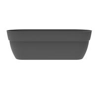 EDA - Osaka Low Planter 38 L - with Reinforcement Metal Bar - 77,3 x 30,7 x H.26 cm - Anthracite Grey