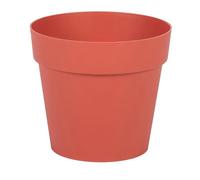 EDA - Round Tuscan Flower Pot Ø 14 cm - Volume 1.1 L - Diameter 13.5 cm x H 11.8 cm - Clay Orange