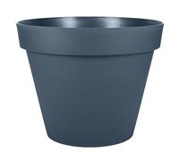 EDA - Round Tuscan Flower Pot Ø 40 cm - Volume 23 L - Ø 39.5 x H.31 cm - Blue Jean