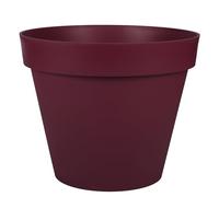 EDA - Round Tuscan Flower Pot Ø 48 cm - Volume 43 L - Ø 47.5 x H.39 cm - Burgundy Red