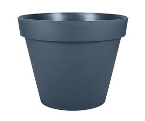 EDA - Round Tuscan Flower Pot Ø 60 cm - Volume 76 L - Ø 59 x H.47 cm - Blue Jean