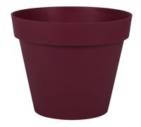 EDA Round Tuscan Flower Pot Diameter 30 cm Volume 10 L Diameter 29.5 x Height 24 cm Burgundy Red