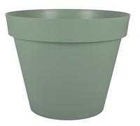 EDA - Round Tuscan Flower Pot, Diameter 60 cm, Volume 76 L, Diameter 59 x Height 47 cm, Laurel Green