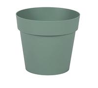 EDA - Round Tuscany Flower Pot Diameter 15 cm - Volume 1.6 L - Diameter 15.3 x Height 13.7 cm - Bay Green