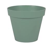 EDA - Round Tuscany Flower Pot Diameter 25 cm - Volume 6 L - Diameter 25 x Height 21 cm - Bay Green