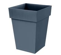 EDA - Square Flower Pot Mid-Top Tuscany - Volume 51 L - 39 x 39 x H.53 cm - Blue Jean