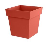 EDA - Square Tuscan Flower Pot 39 cm - Volume 38 L - 39 x 39 x H.39 cm - Clay