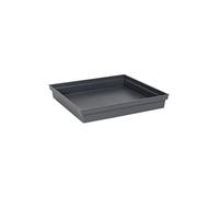EDA - Toscane Square Saucer 40 cm - for Tuscany Square Flower Pot 50 cm - 40 x 40 x 5.8 cm - Charcoal Grey