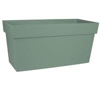 EDA - Tuscan wall 80 cm - Trough on wheels - Volume 74 L - with water reservoir and filter grid + watering chute - 79 x 35 x H.39 cm - laurel green